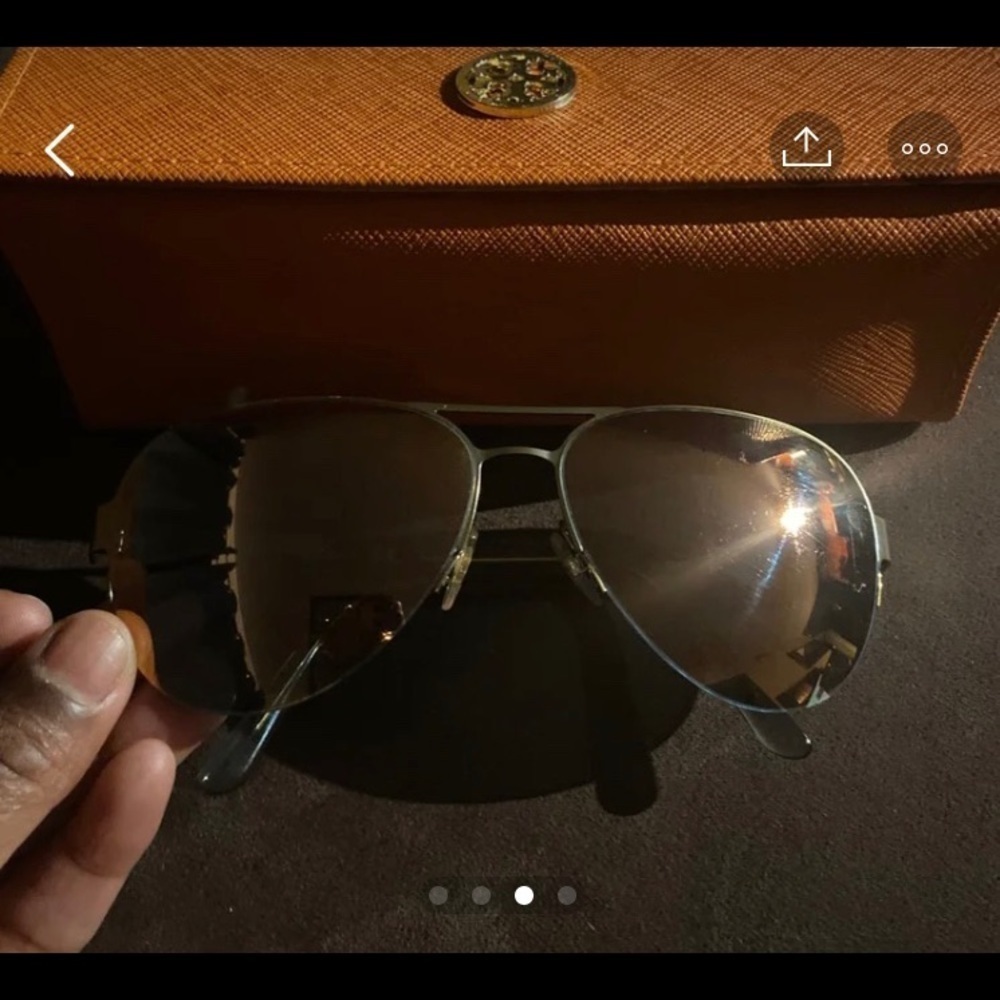 Tory Burch mirrored Aviator Glasses TY6048 - Picture 3 of 3